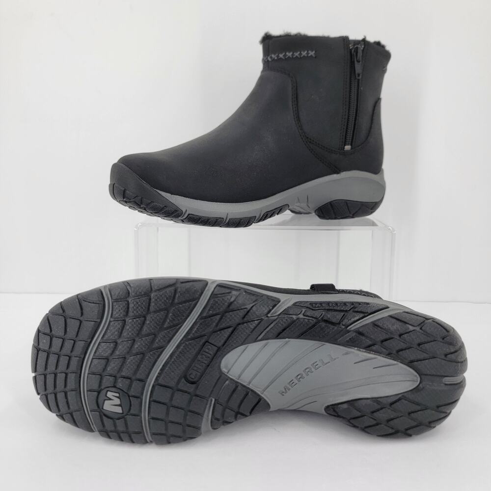 Merrell Women's 9W Encore 4 Polar Bluff Zip Boots Winter Shoes Wide